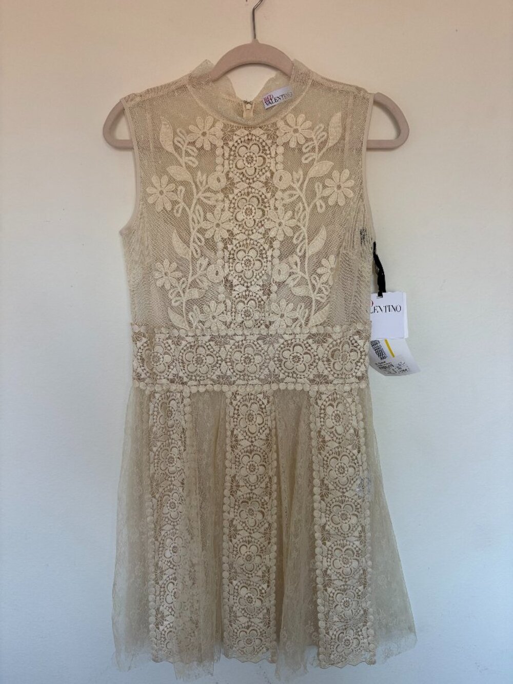 Red Valentino mini Lace dress